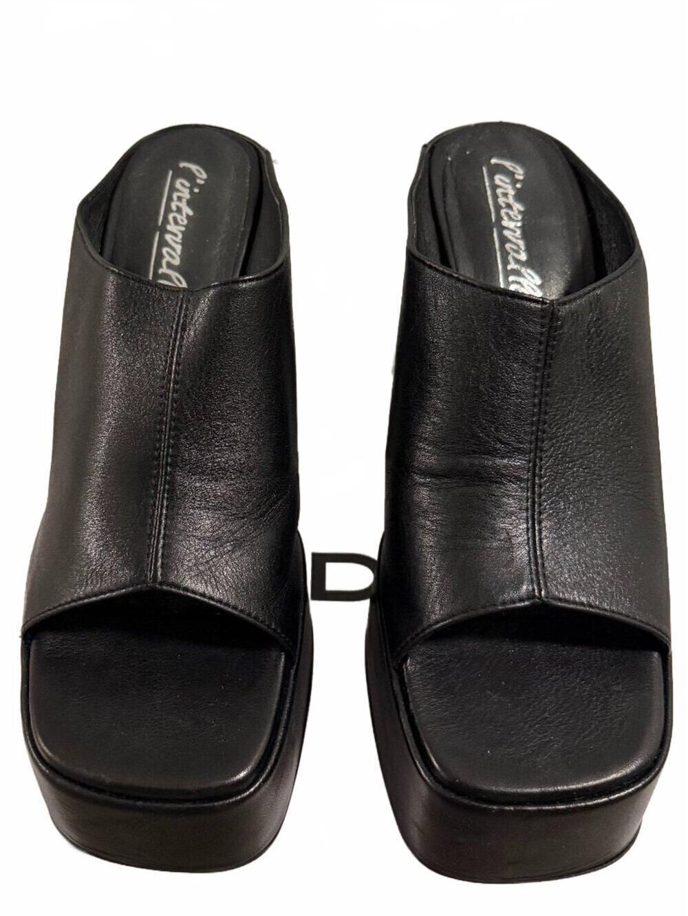 Black L'intervalle Mule Heels